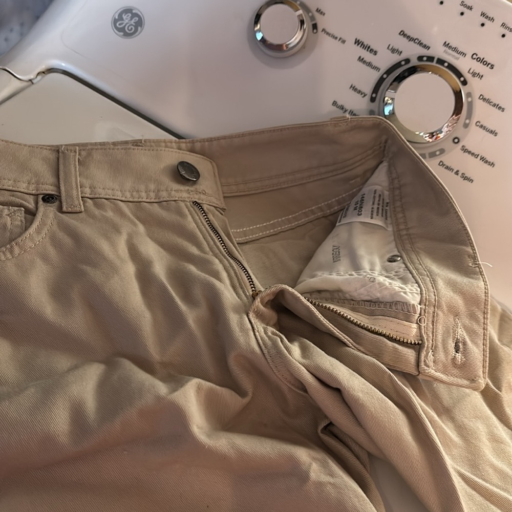 NWT Riders by Lee Tan Khaki Bermuda Shorts Instantly Slims You Irregular 10 M - Picture 13 of 16